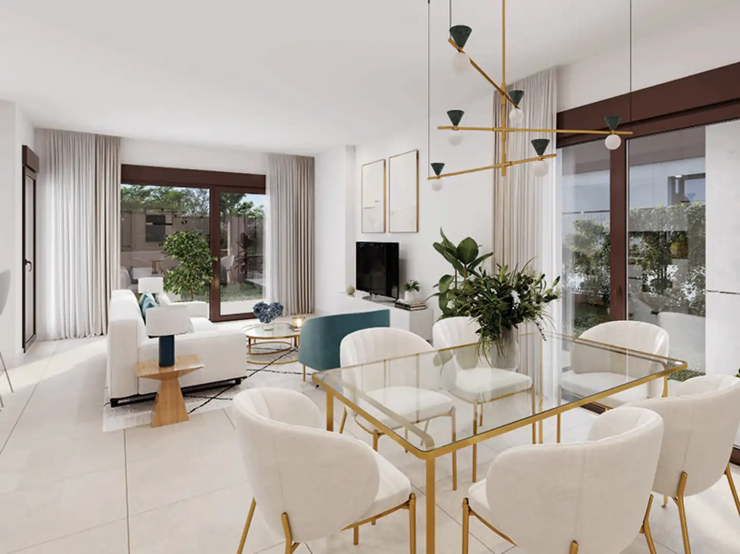 Sala de estar de Casa o chalet en venta en Calafell con Parquet, Terraza y Domótica