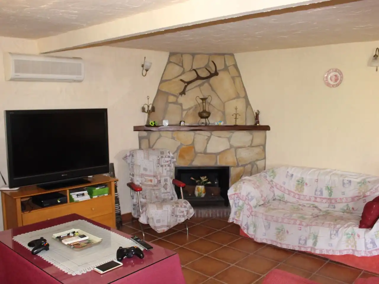 Sala d'estar de Casa o xalet de lloguer en Alhaurín El Grande amb Aire condicionat, Terrassa i Piscina