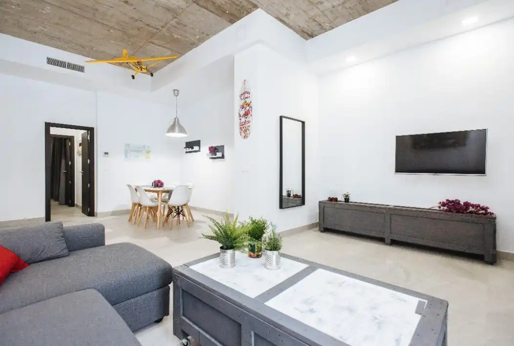 Sala de estar de Planta baja de alquiler en Sevilla con Amueblado