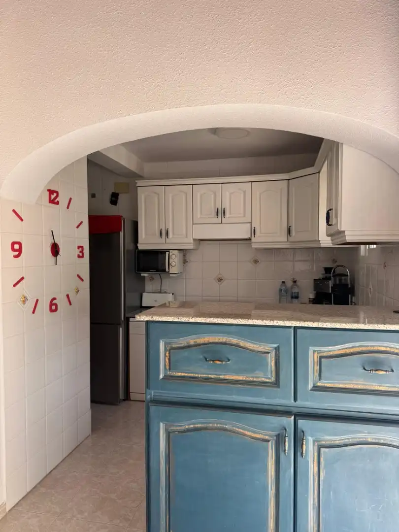 Küche von Haus oder Chalet zur Miete in L'Alfàs del Pi mit Klimaanlage, Heizung und Privatgarten