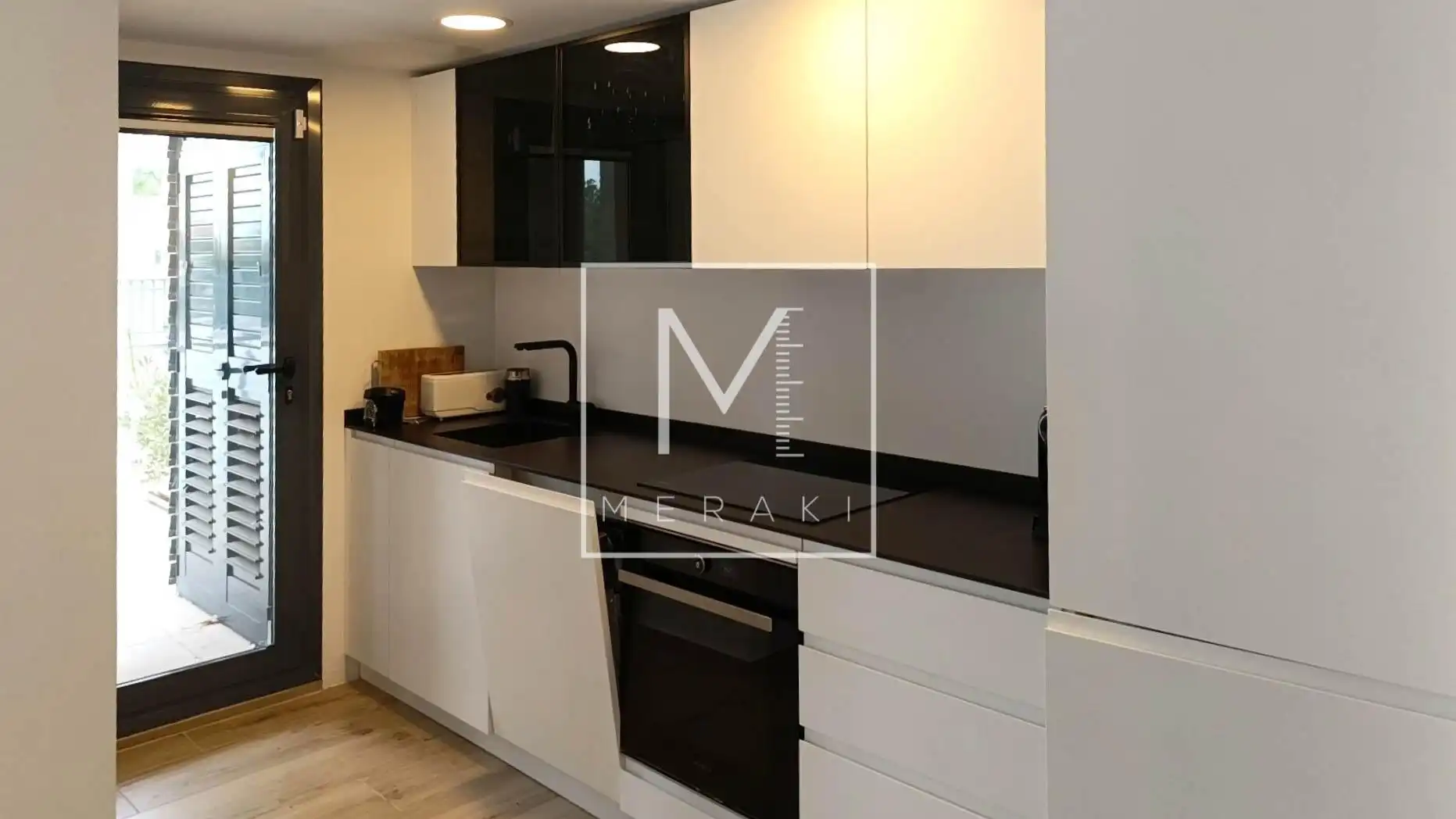 Kitchen of Flat for sale in Calpe / Calp  with Air Conditioner, Heating and Private garden