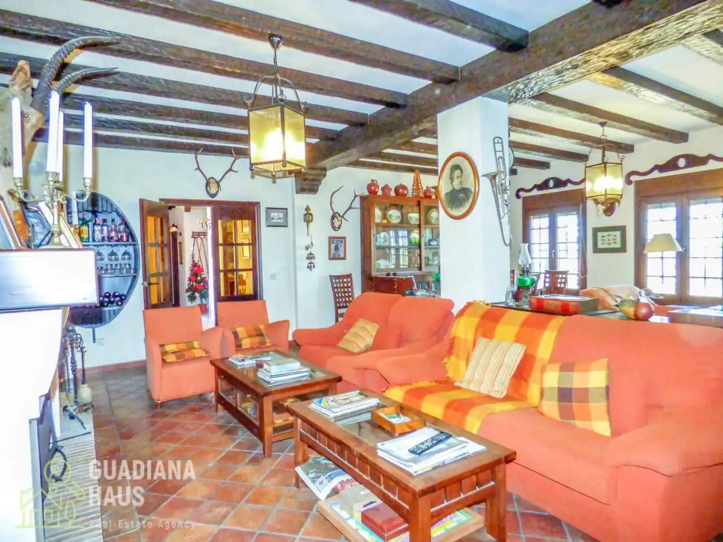 Living room of Country homes for sale in San Silvestre de Guzmán  with Private garden and Terrace