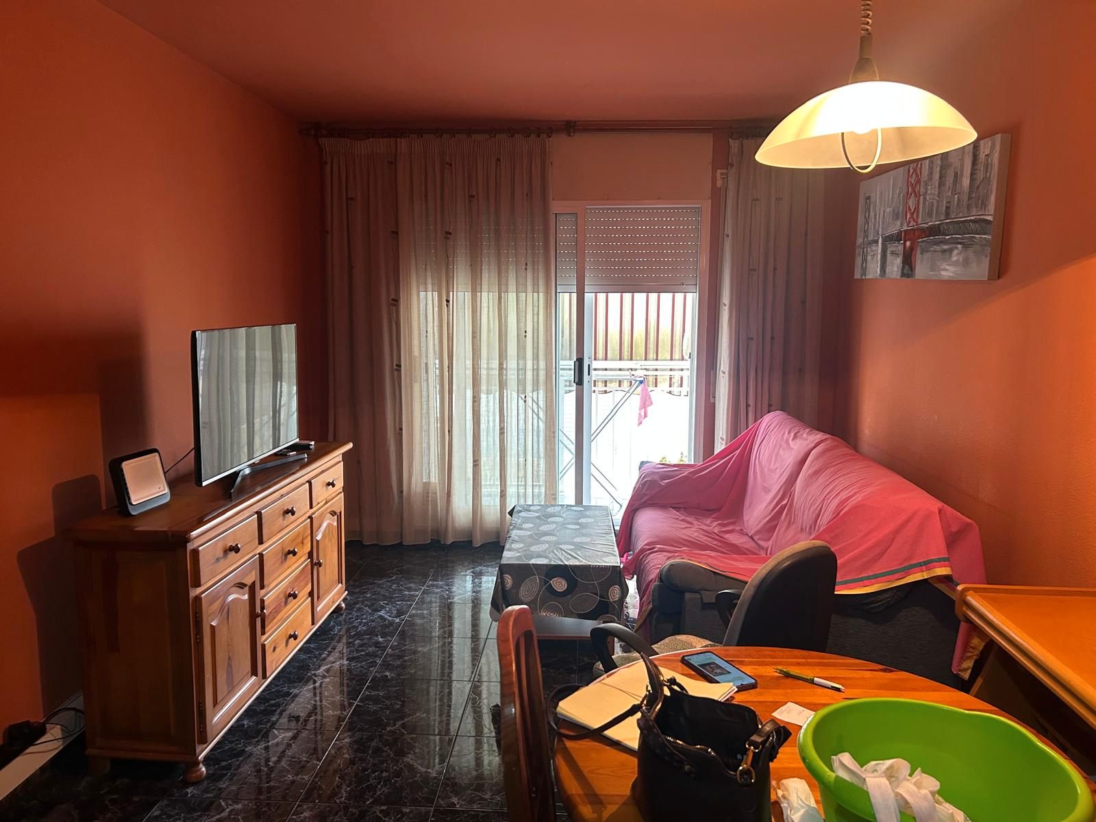 Living room of Flat for sale in  Tarragona Capital  with Furnished and Balcony