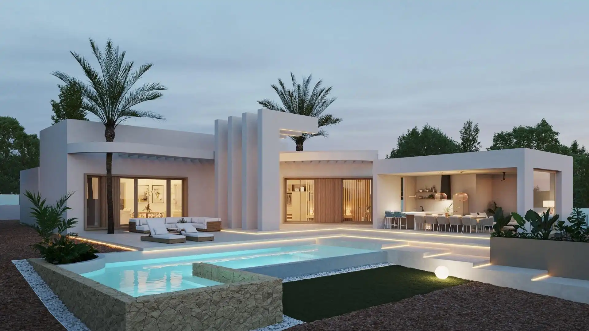 Vista exterior de Casa o chalet en venta en Benejúzar con Jardín privado, Terraza y Piscina