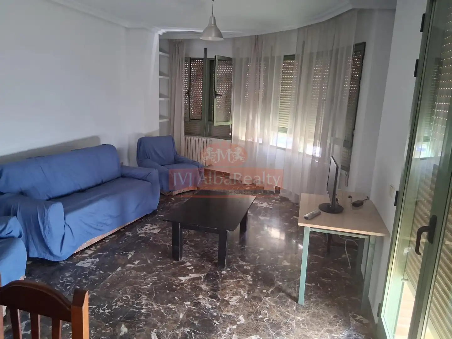 Sala d'estar de Pis de lloguer en Albacete amb Aire condicionat, Calefacció i Moblat