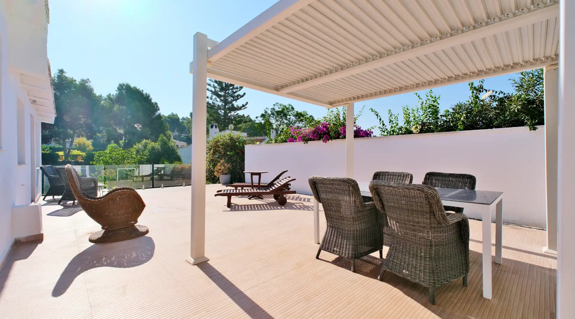 Terrace of Houses for rent in Sagunto / Sagunt  with Air Conditioner, Heating and Private garden