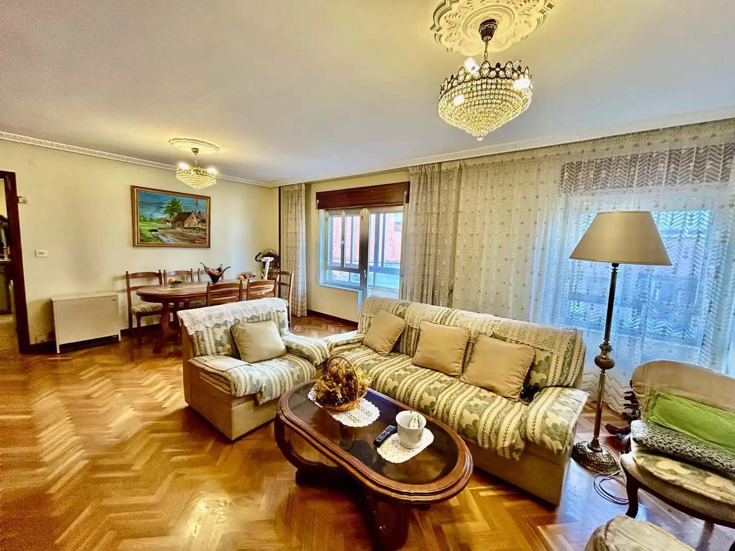 Living room of Flat for sale in La Bañeza   with Heating and Terrace
