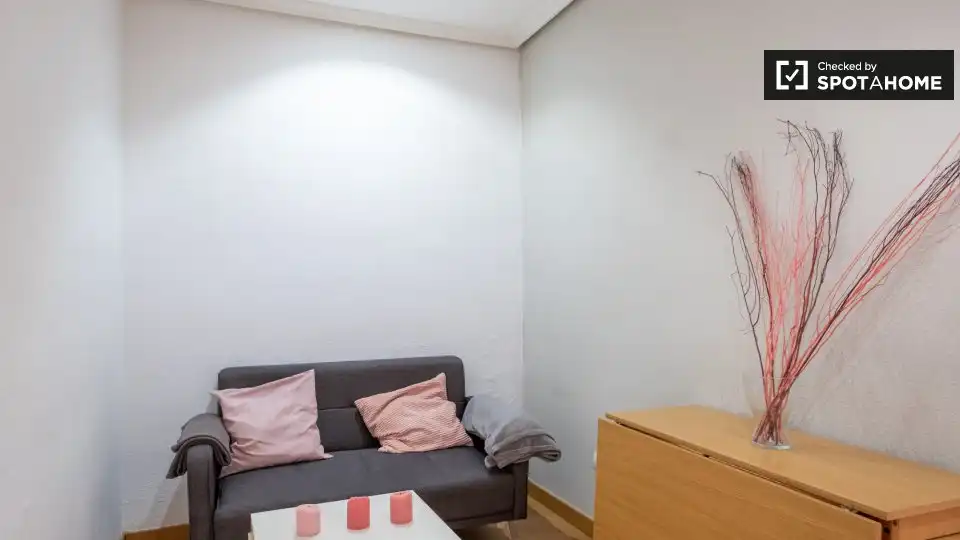 Sala de estar de Piso de alquiler en Madrid con Aire acondicionado, Calefacción y Amueblado
