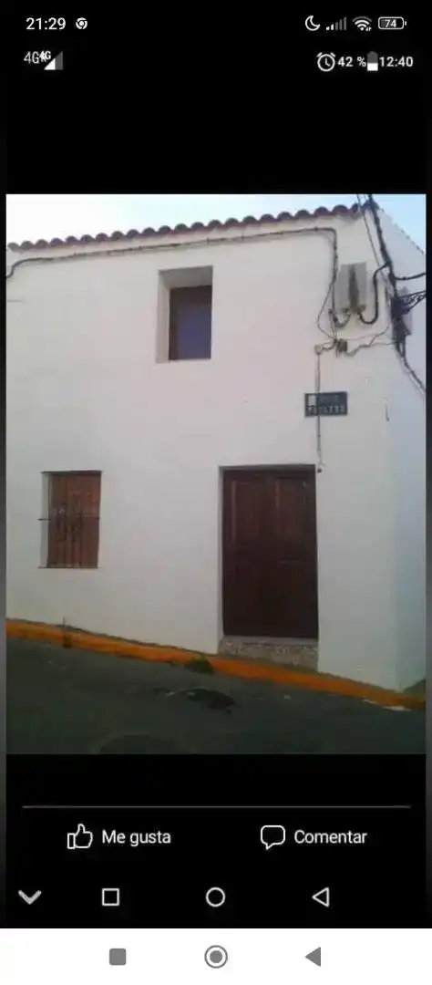 Vista exterior de Planta baja en venta en Calera de León con Trastero, Amueblado y Horno