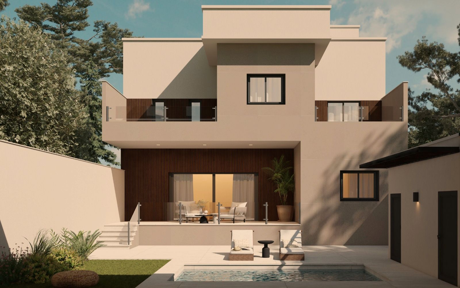 Exterior view of Single-family semi-detached for sale in Fuenlabrada