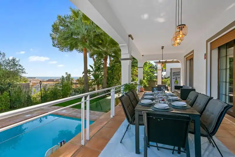 Terrace of Houses for rent in Marbella  with Air Conditioner, Heating and Private garden