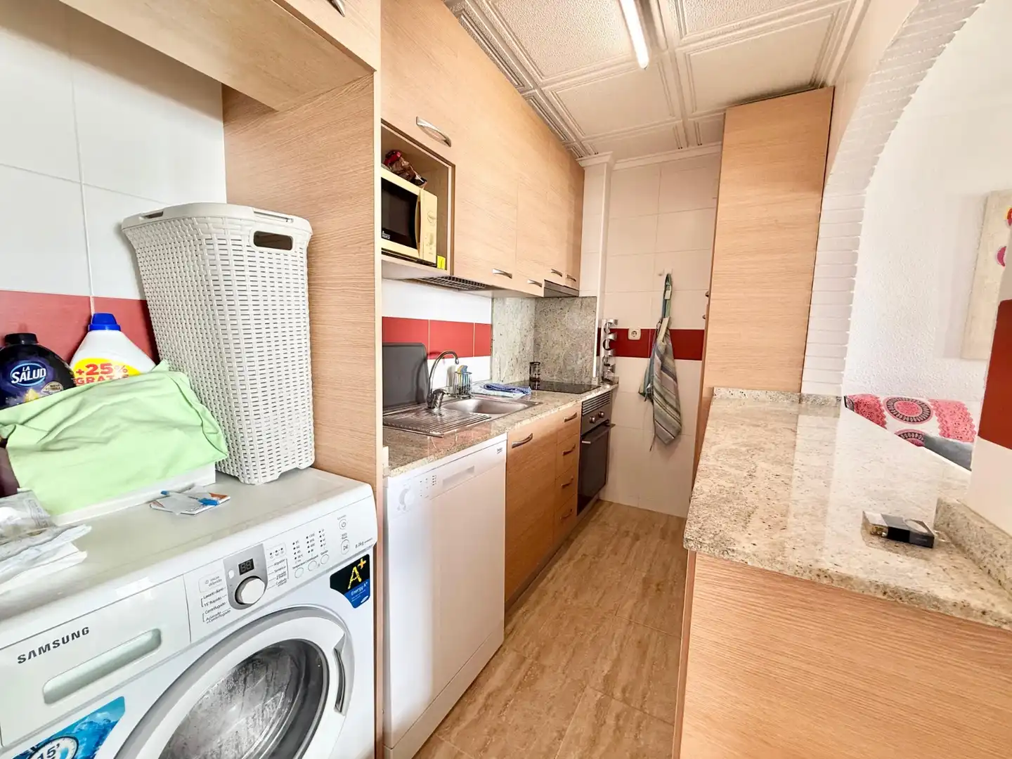 Kitchen of Flat for rent in Pilar de la Horadada  with Air Conditioner, Heating and Furnished