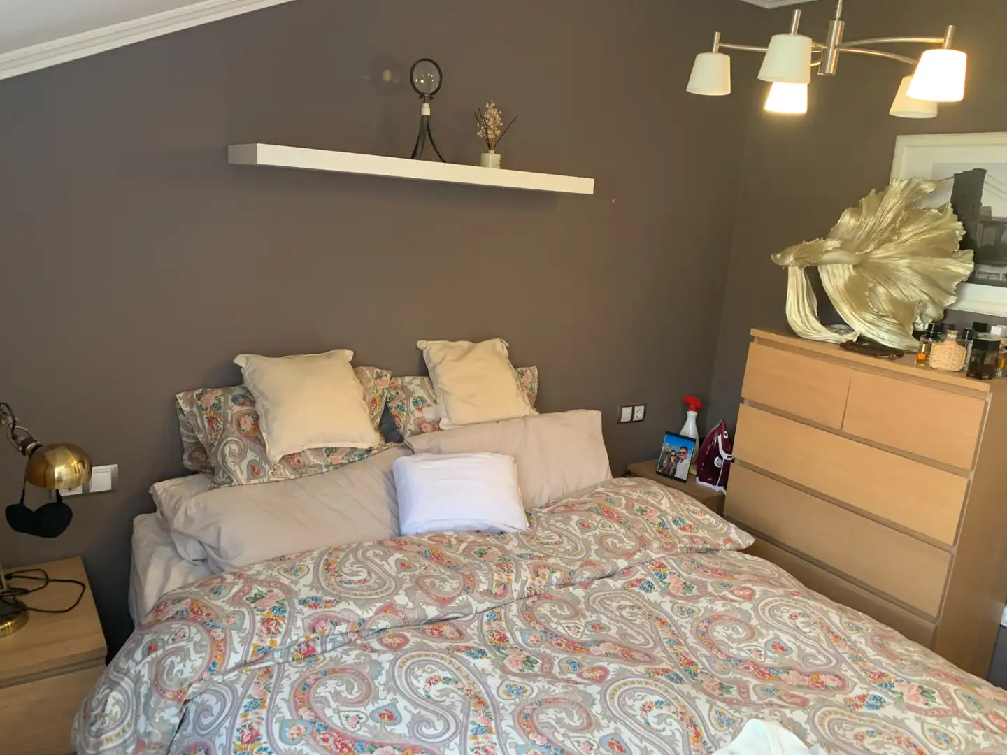 Schlafzimmer von Dachboden zum Verkauf in Poio mit Heizung, Parkett und Abstellraum