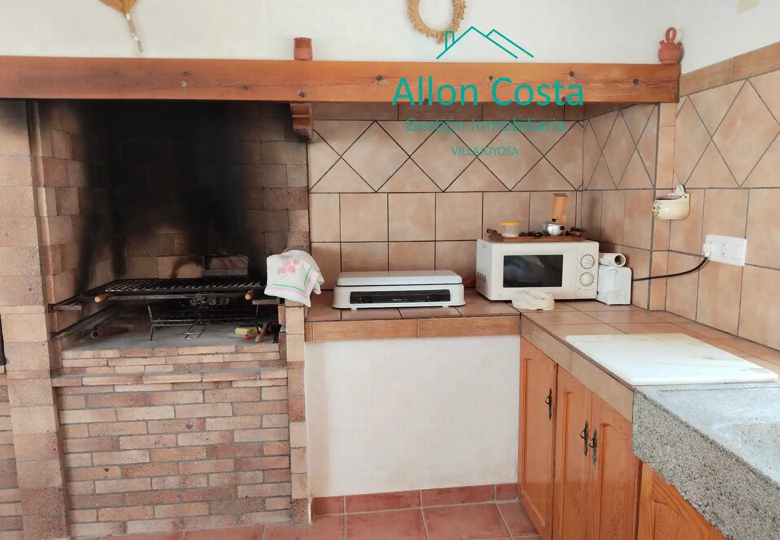 Cocina de Finca rústica en venta en Orxeta con Jardín privado, Terraza y Trastero