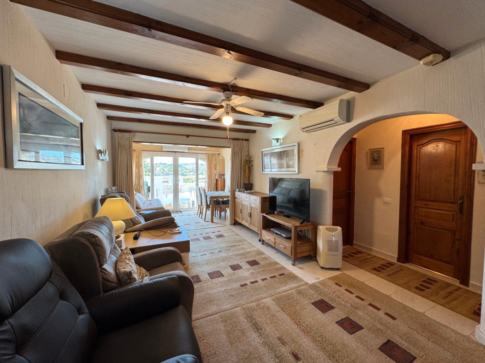 Sala d'estar de Casa o xalet en venda en Moraira amb Aire condicionat, Calefacció i Terrassa