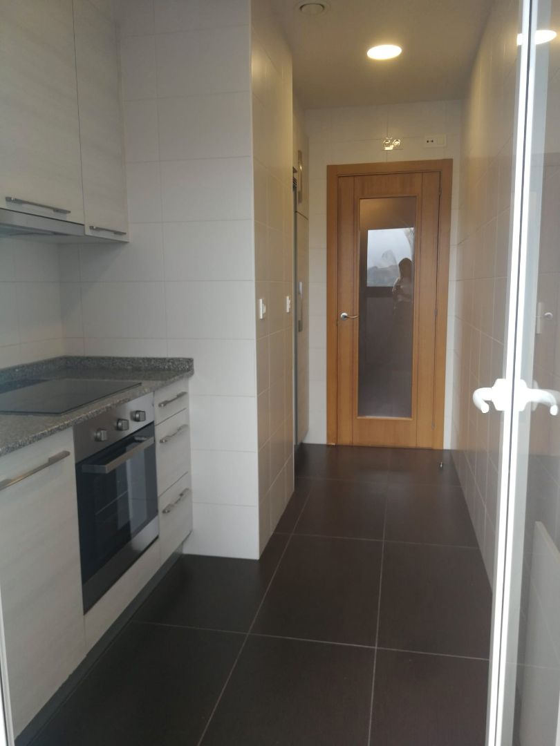 Kitchen of Flat for sale in A Coruña Capital   with Heating, Parquet flooring and Storage room