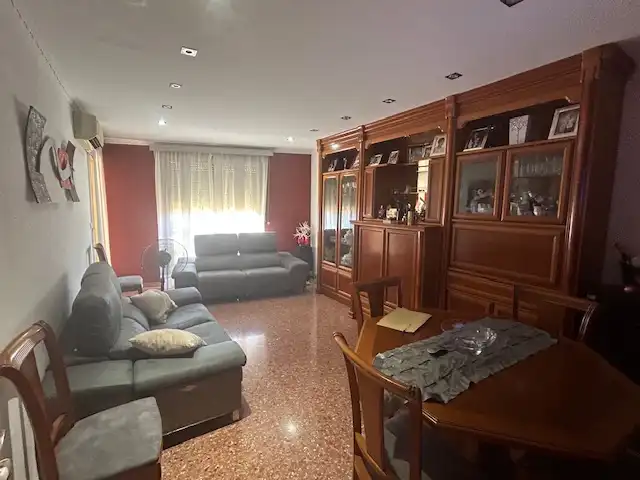 Wohnzimmer von Wohnung zum Verkauf in Corbera mit Abstellraum, Möbliert und Waschmaschine