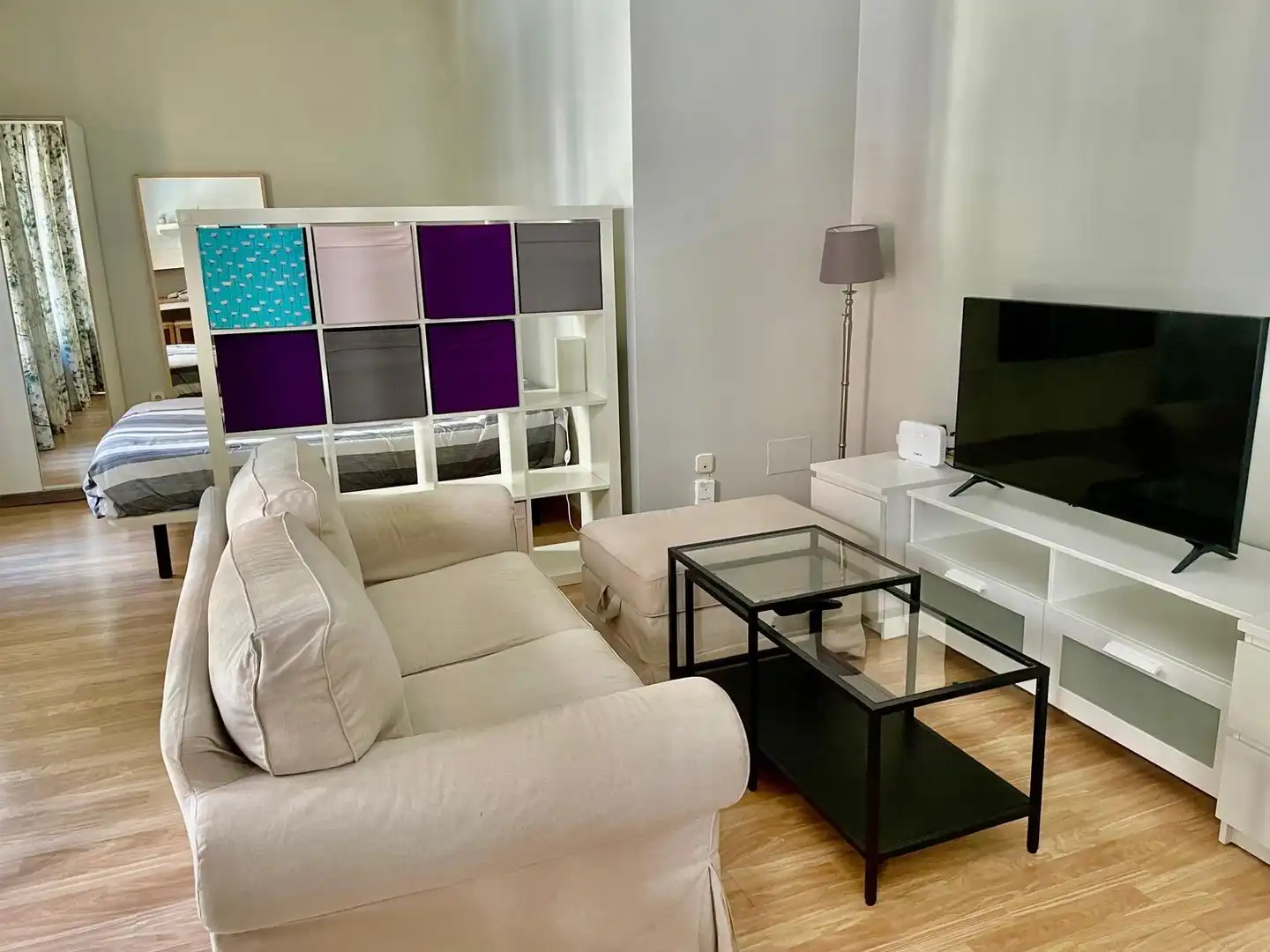 Wohnzimmer von Wohnung zur Miete in Madrid mit Klimaanlage, Heizung und Möbliert