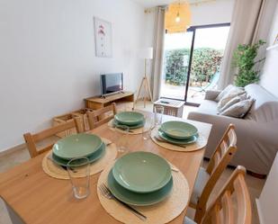 Dining room of Flat to rent in Mijas  with Air Conditioner, Heating and Private garden