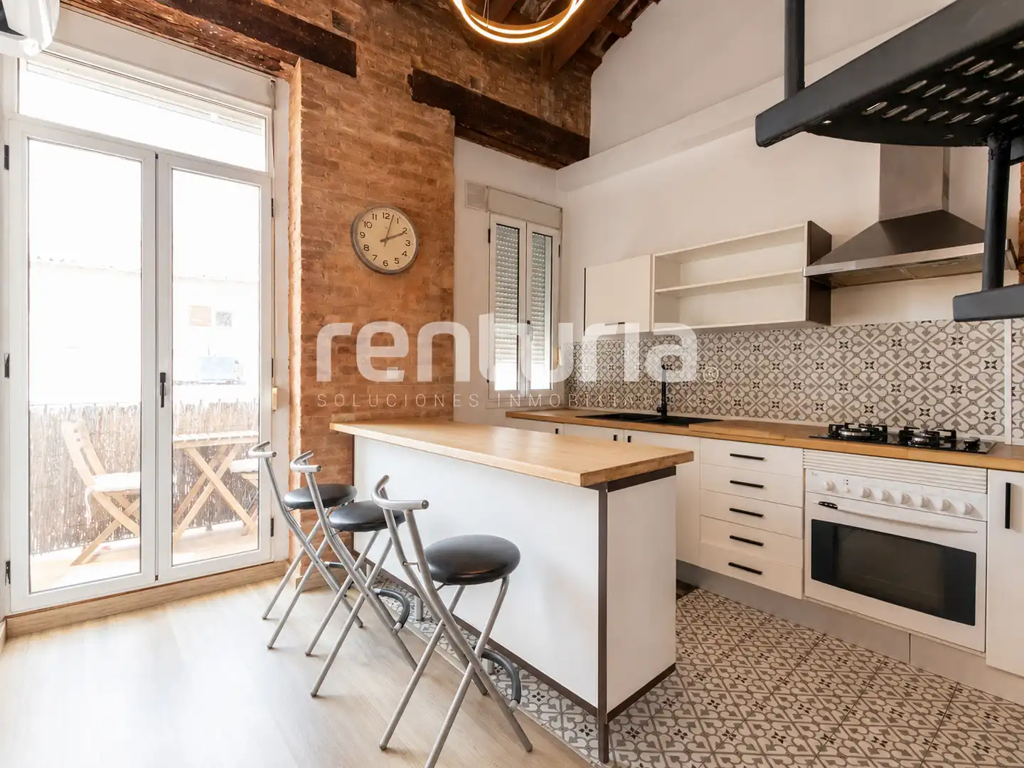 Cocina de Dúplex en venta en Valencia con Aire acondicionado, Calefacción y Terraza