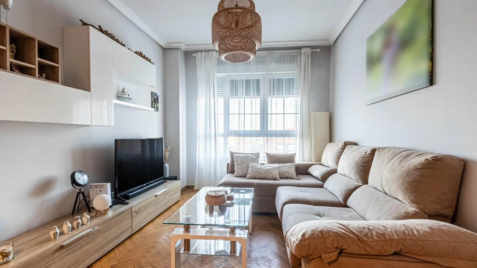 Sala de estar de Piso en venta en Coslada con Aire acondicionado, Calefacción y Parquet