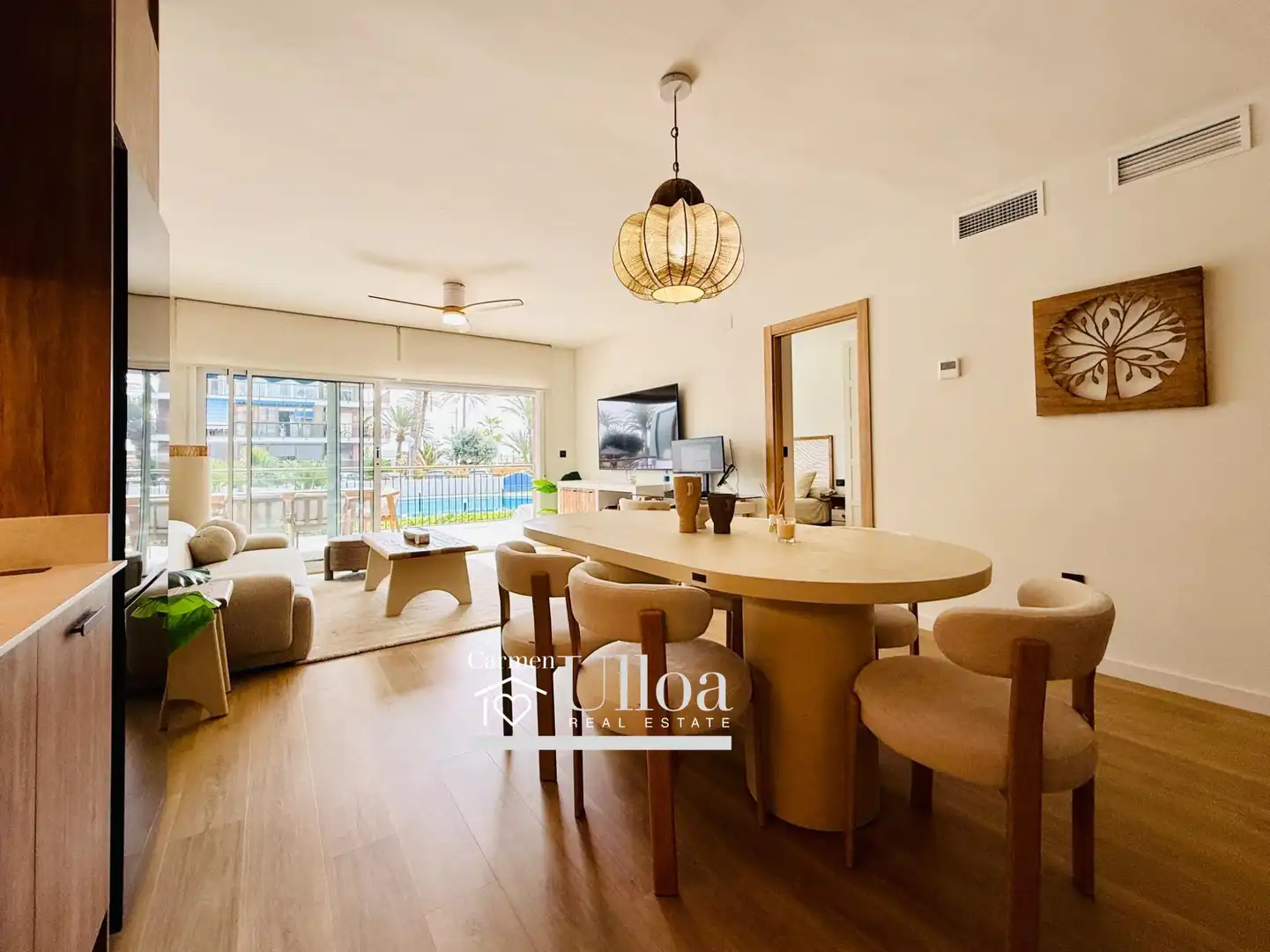 Living room of Flat for sale in Alicante / Alacant  with Air Conditioner, Private garden and Terrace