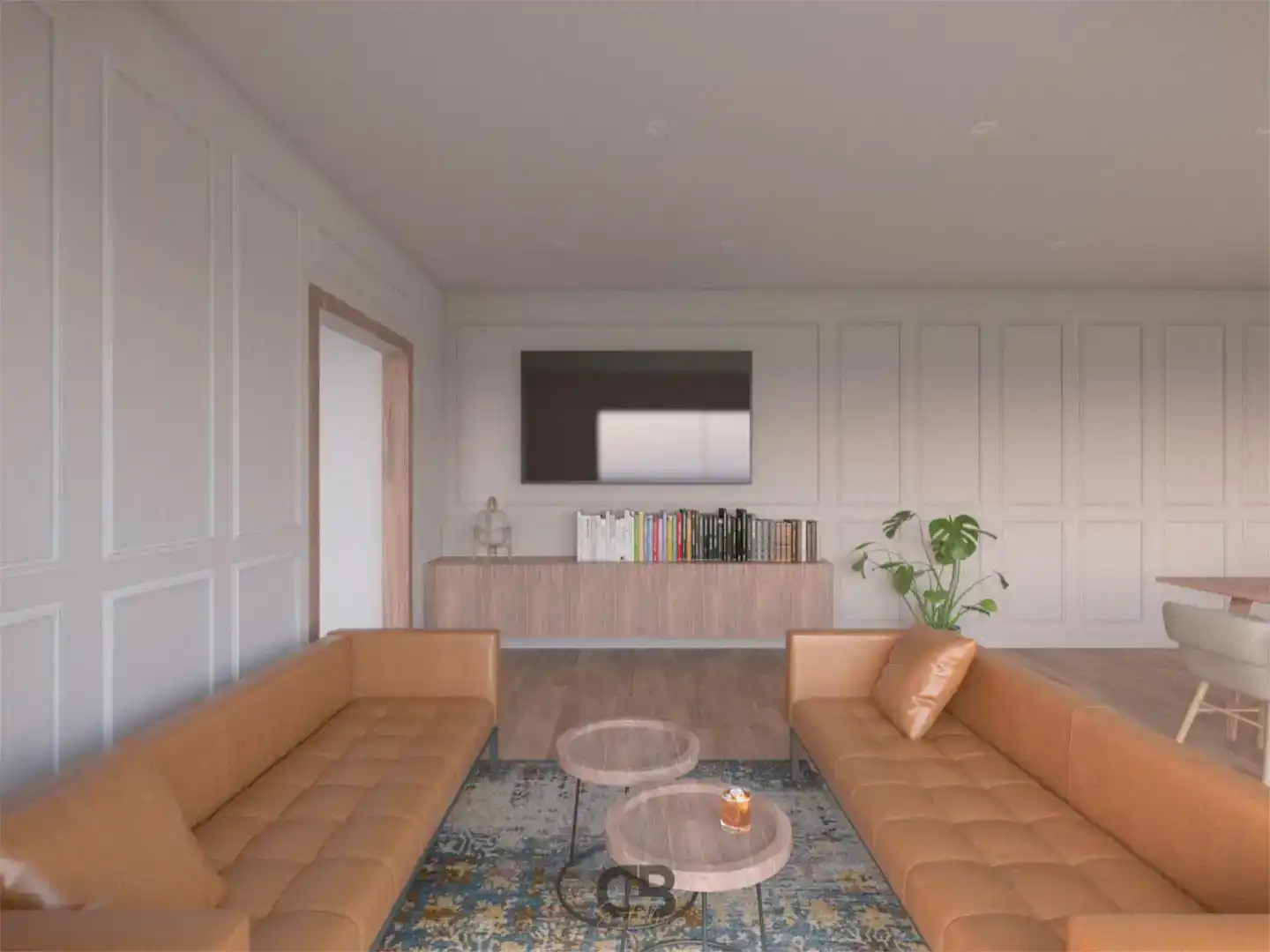Sala de estar de Piso en venta en Matadepera con Aire acondicionado, Jardín privado y Parquet