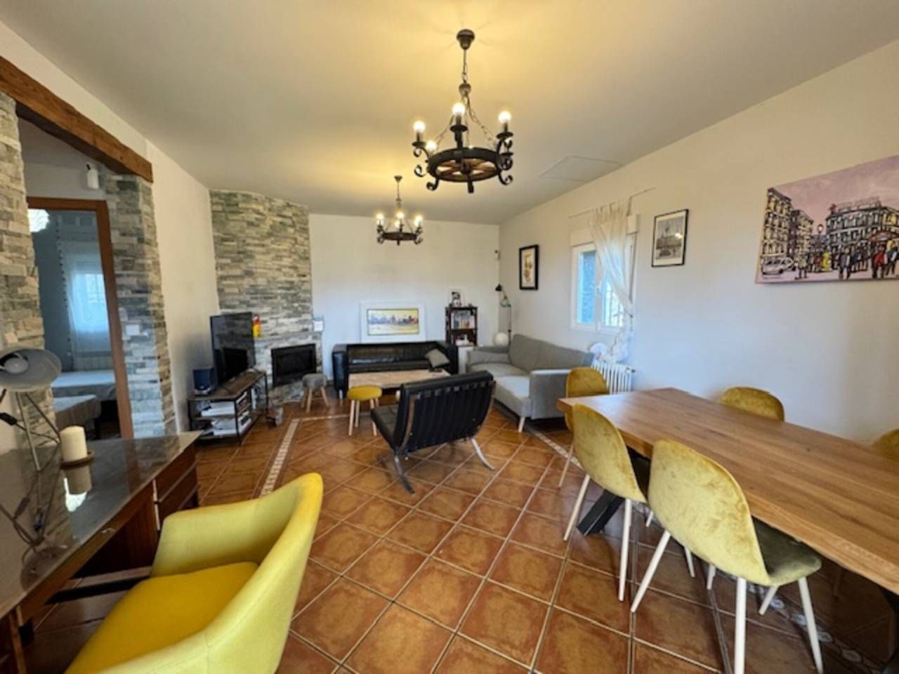 Sala de estar de Casa o chalet en venta en La Acebeda con Calefacción, Jardín privado y Terraza