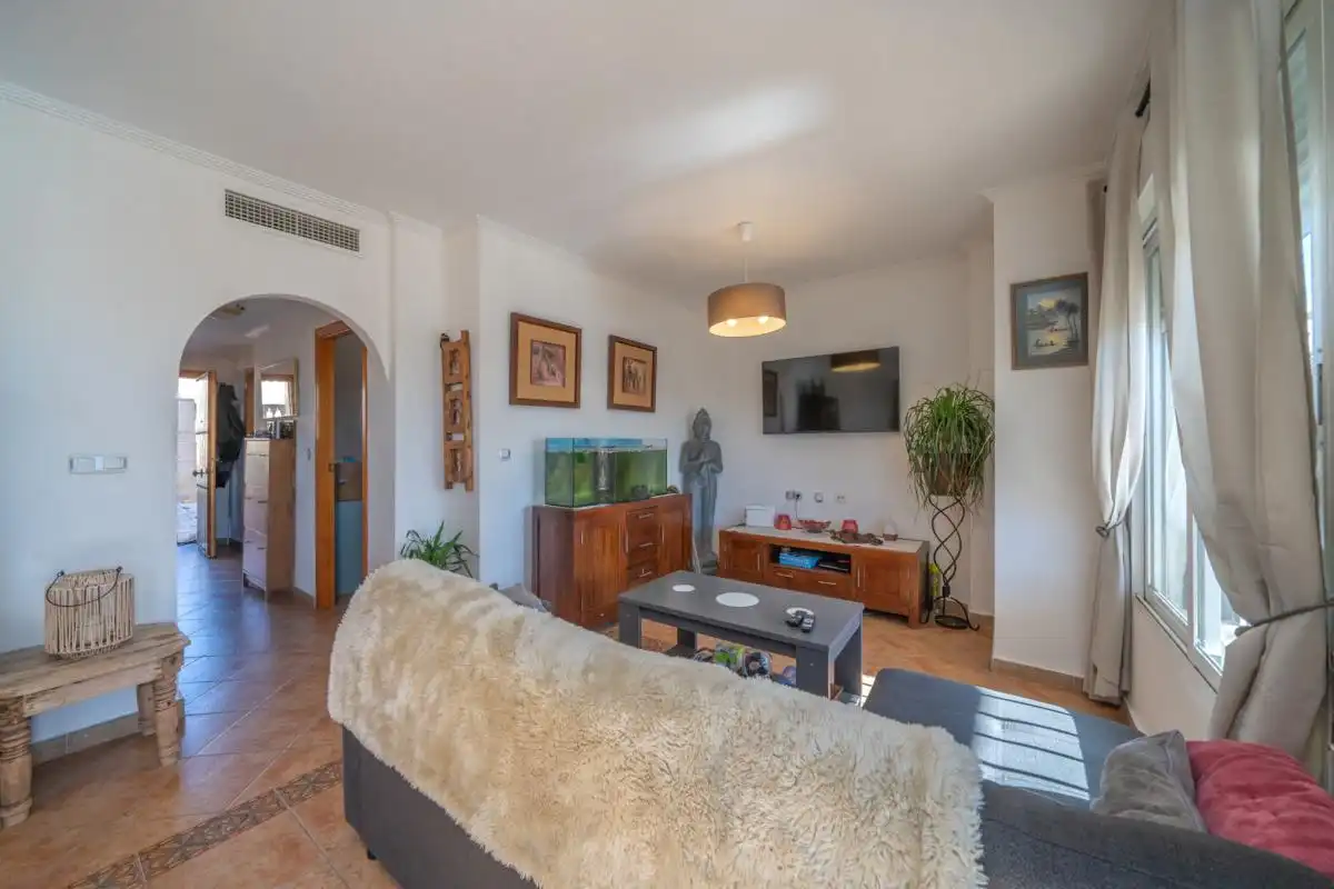 Sala de estar de Casa o chalet en venta en Mutxamel con Aire acondicionado, Calefacción y Jardín privado