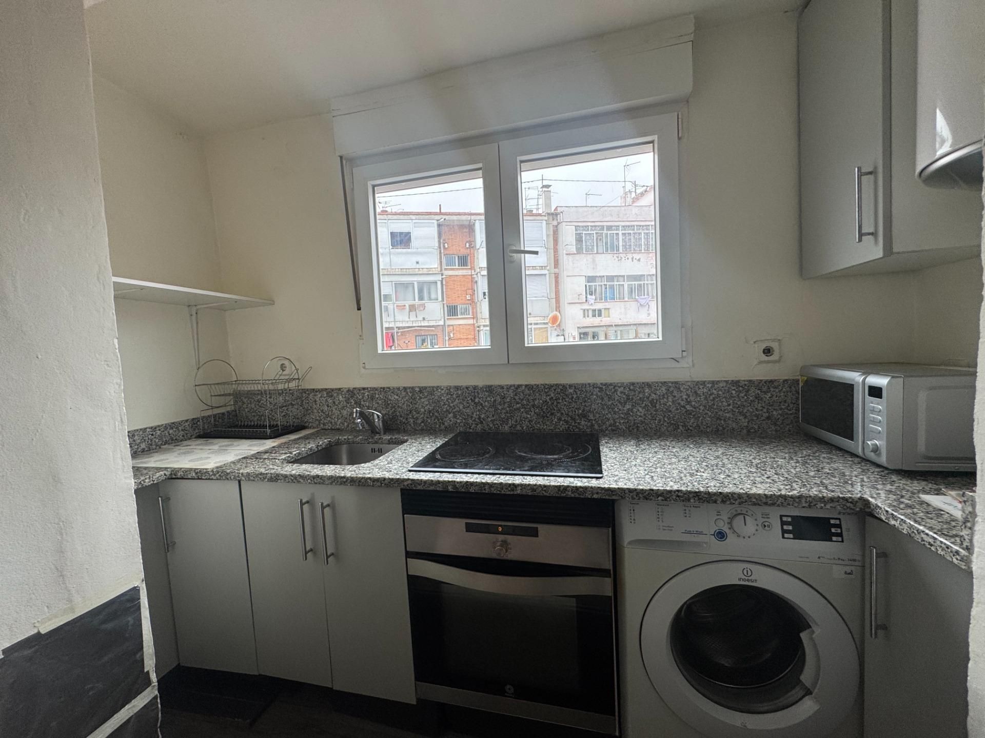 Kitchen of Flat for sale in  Madrid Capital  with Air Conditioner and Terrace