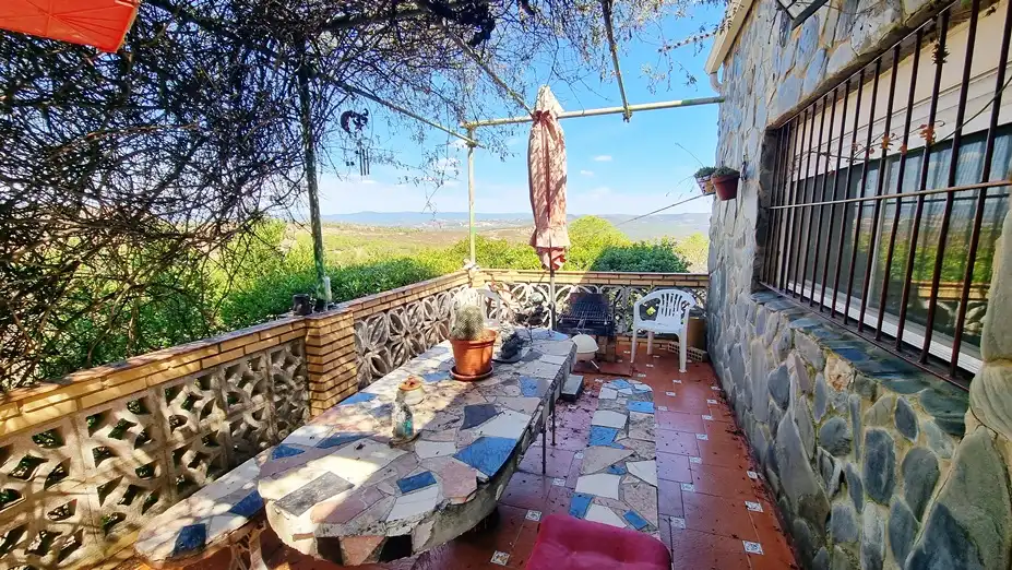 Terraza de Finca rústica en venta en El Campillo (Huelva) con Aire acondicionado, Jardín privado y Terraza