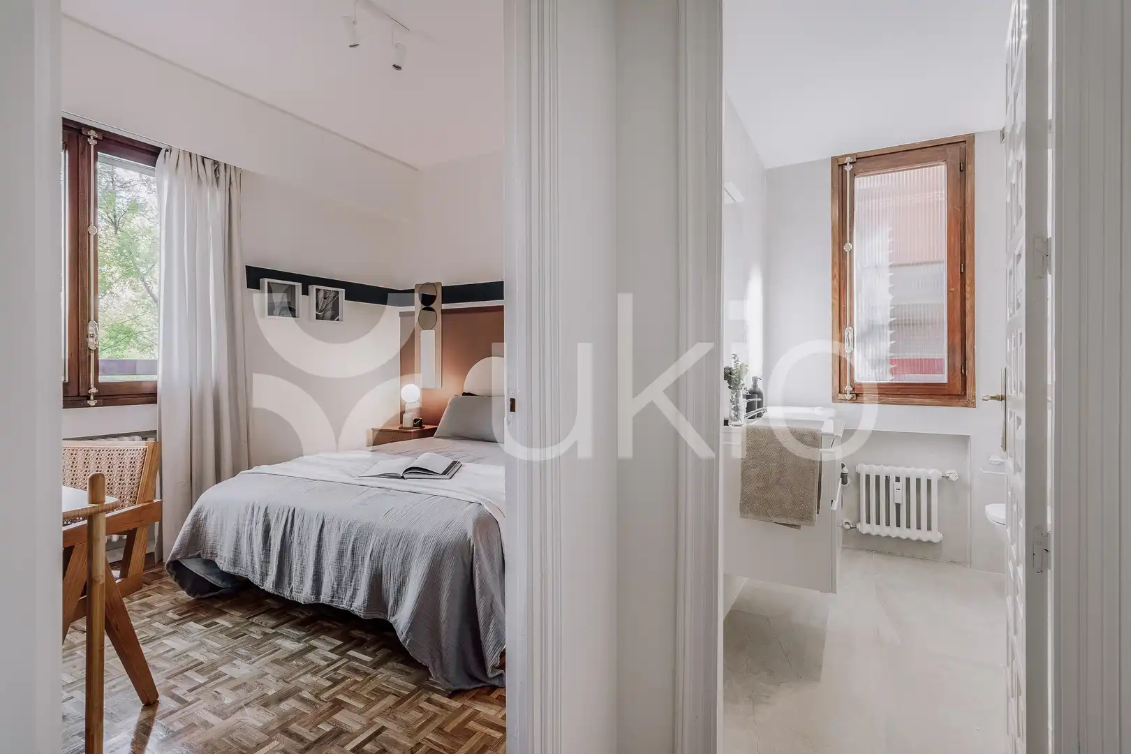 Bedroom of Apartments for rent in Madrid  with Air Conditioner, Heating and Terrace