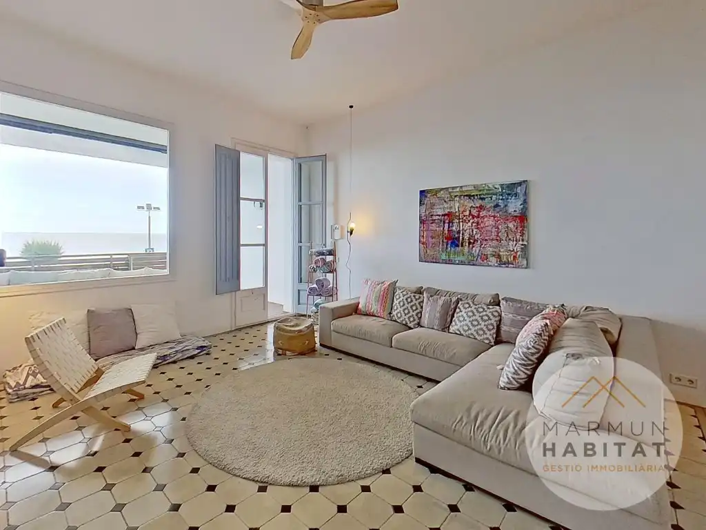 Sala de estar de Casa o chalet de alquiler en Caldes d'Estrac con Terraza, Piscina y Amueblado
