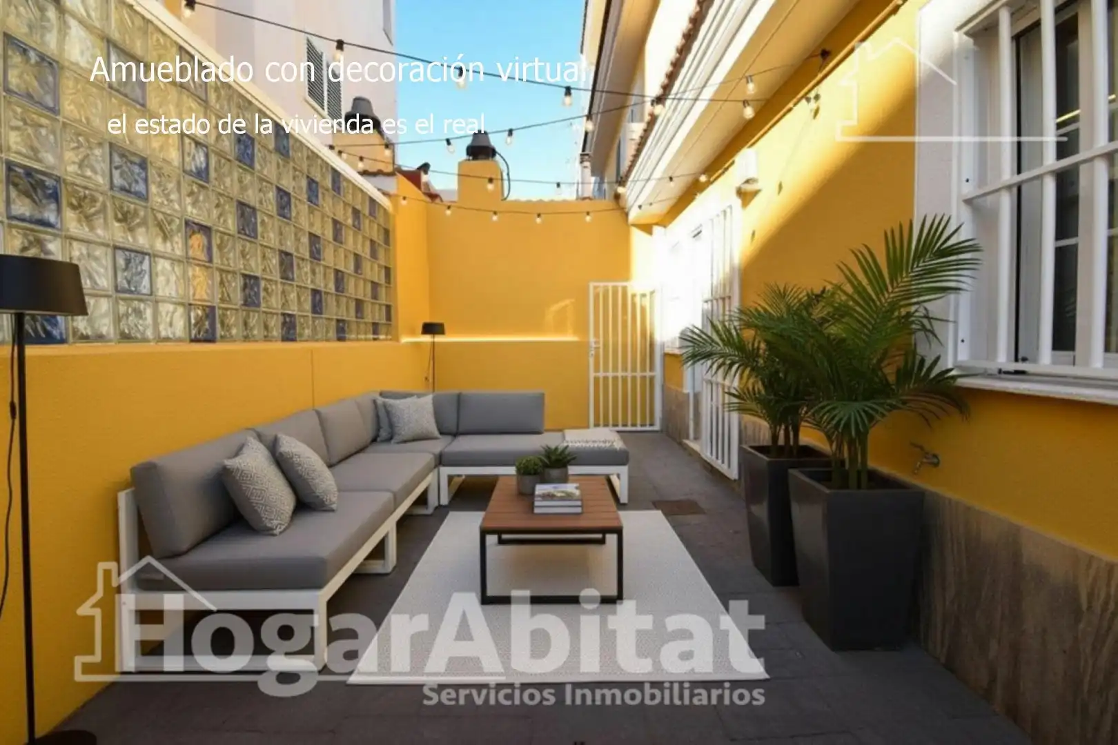 Terrasse von Einfamilien-Reihenhaus zum Verkauf in Cullera mit Heizung, Terrasse und Abstellraum