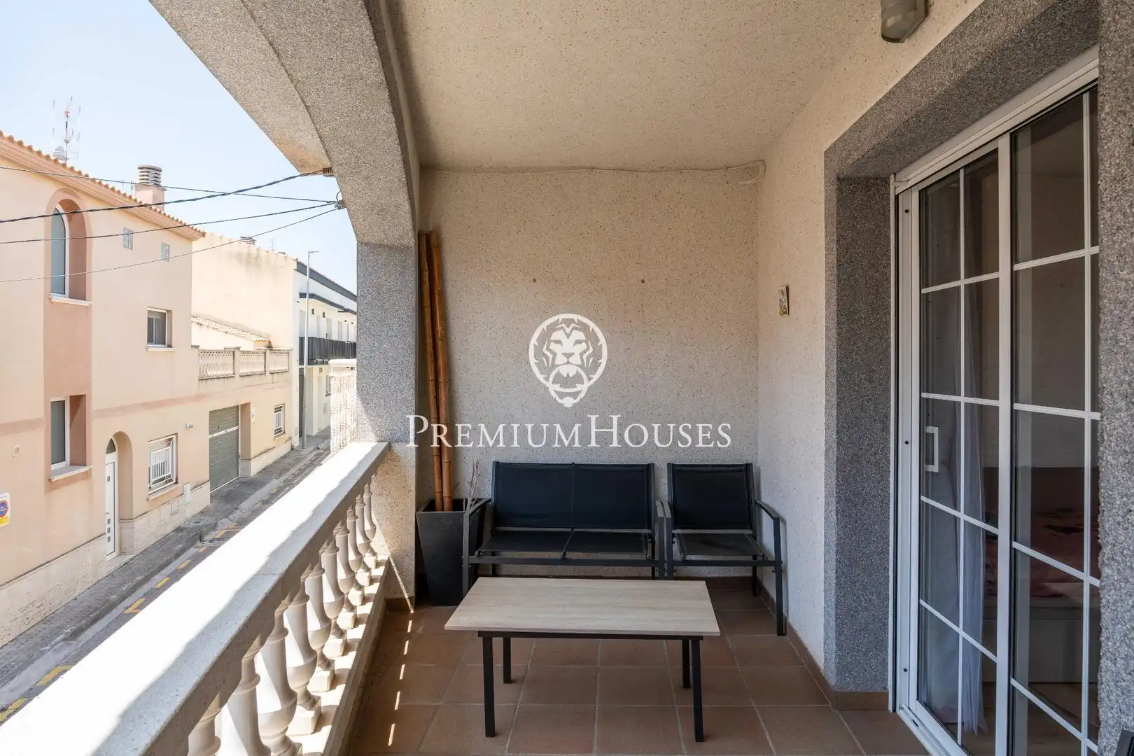 Balcony of Detached homes for sale in Vilanova i la Geltrú  with Air Conditioner, Heating and Storage room