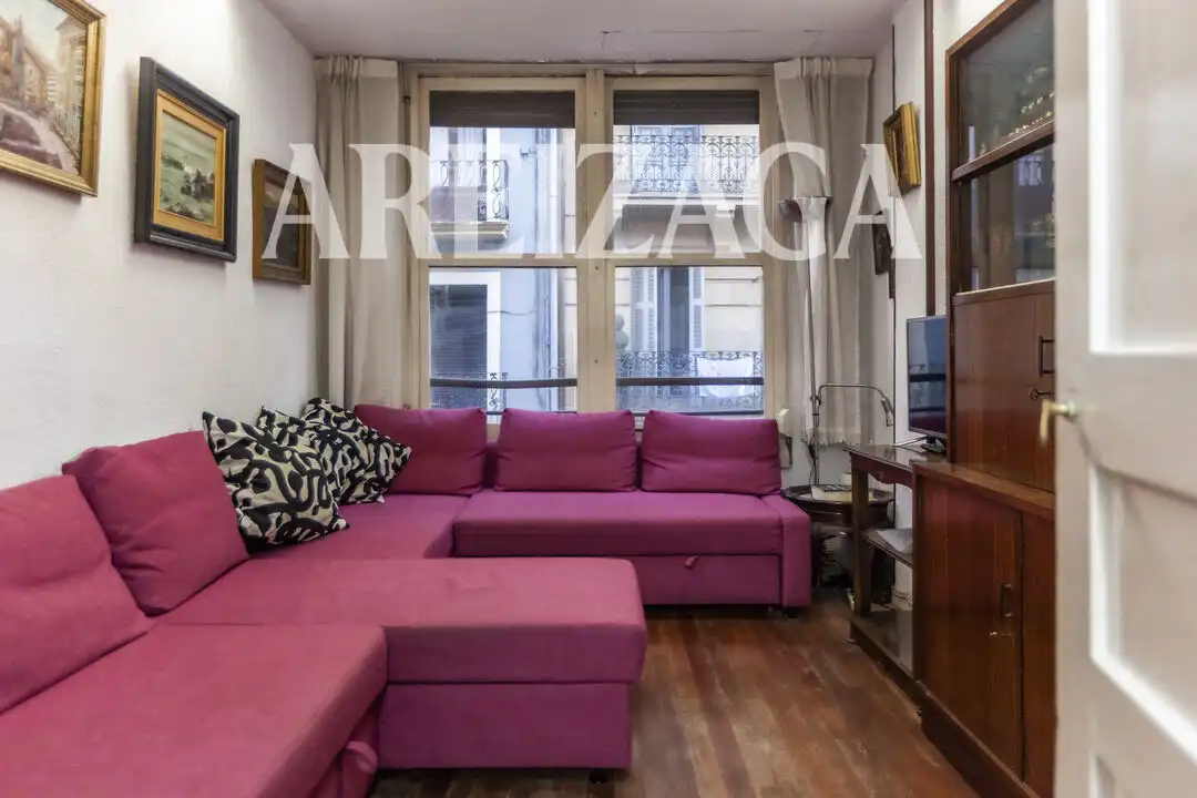 Sala de estar de Piso en venta en Donostia - San Sebastián  con Calefacción y Balcón