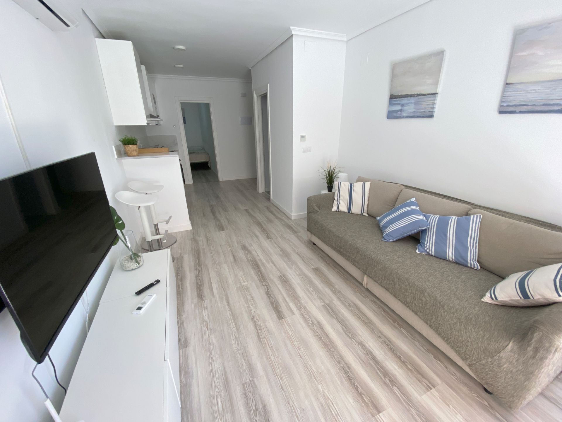 Living room of Flat to rent in Mijas  with Air Conditioner, Terrace and Furnished