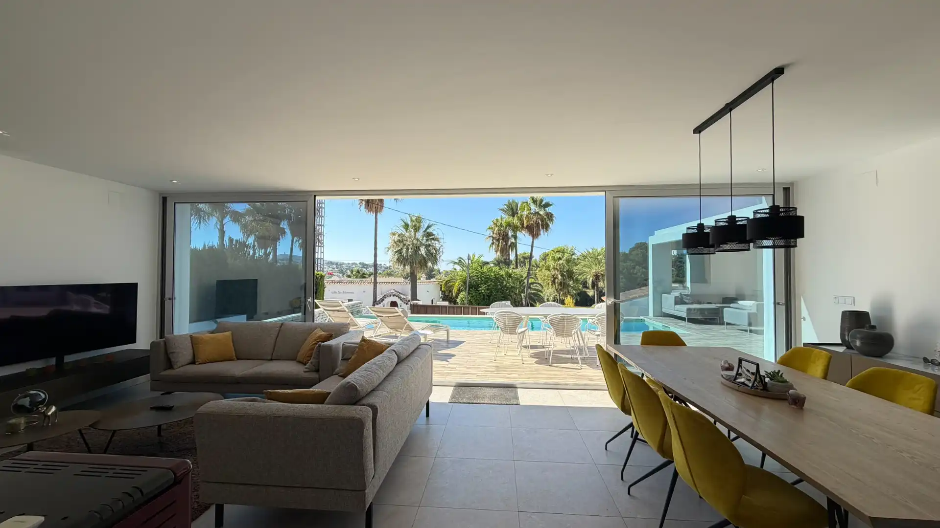Living room of Houses for sale in Moraira  with Air Conditioner, Heating and Private garden