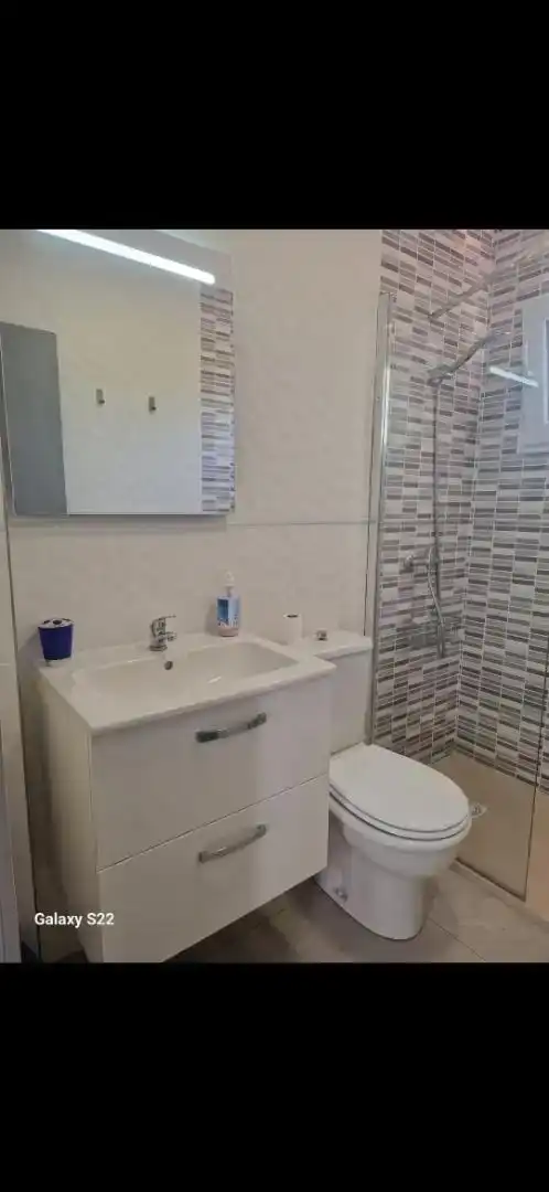 Bany de Casa adosada en venda en L'Ametlla de Mar  amb Aire condicionat, Jardí privat i Parquet