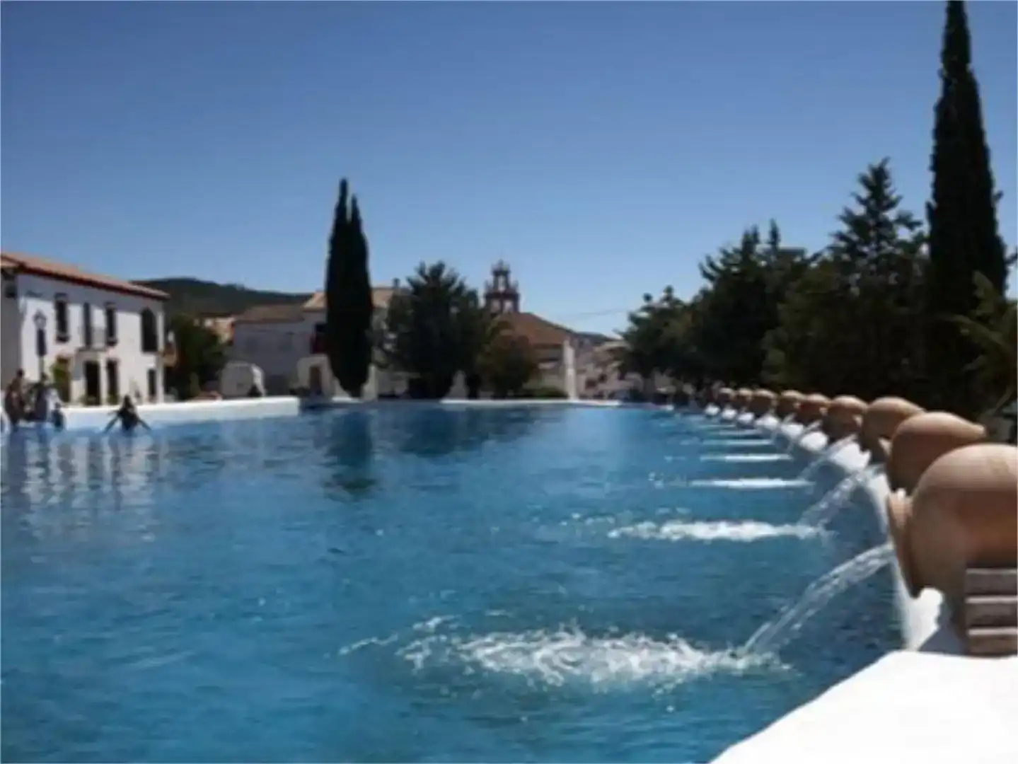 Piscina de Finca rústica en venta en Cañaveral de León, Huelva