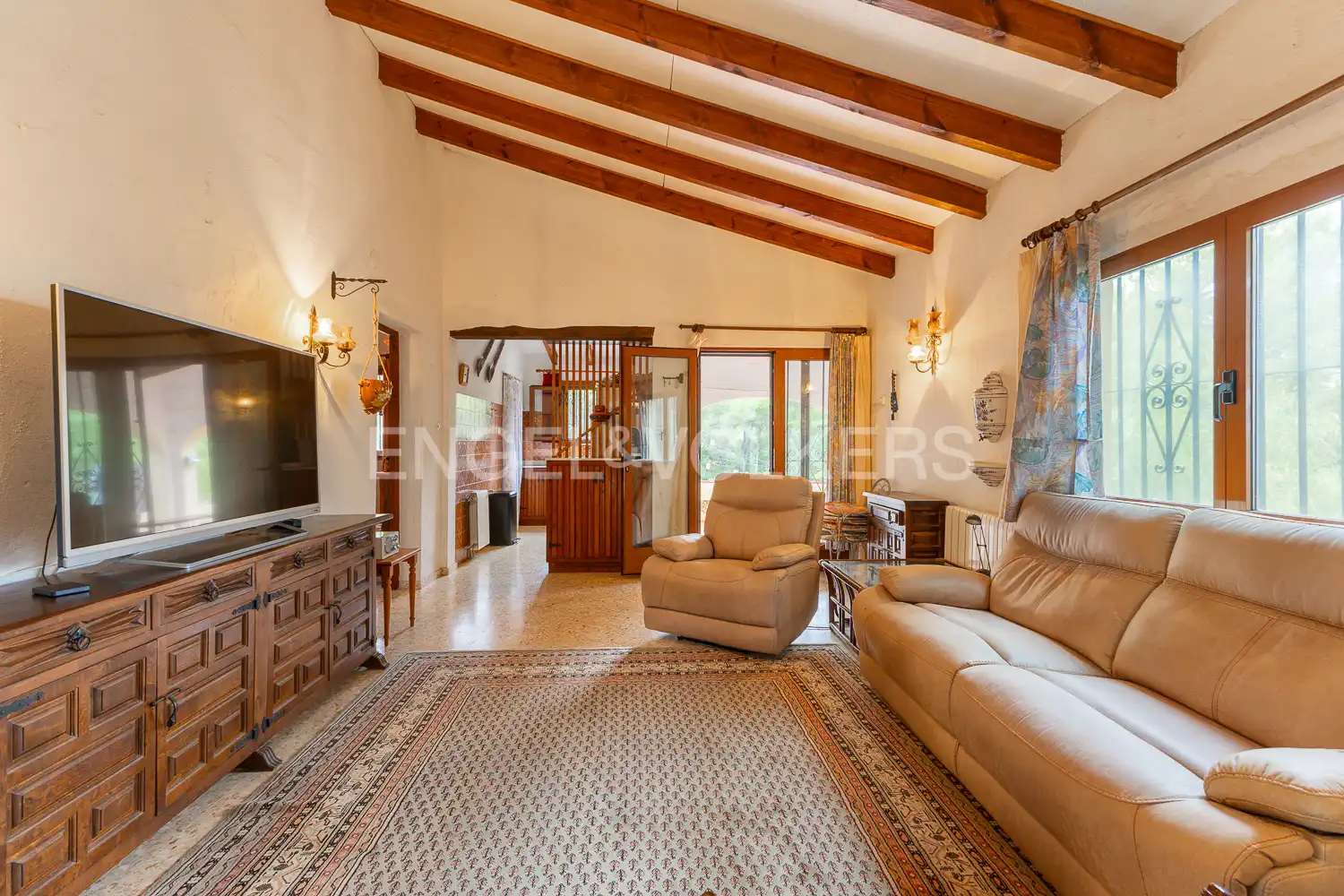 Sala de estar de Casa o chalet en venta en Pedreguer con Aire acondicionado, Calefacción y Jardín privado