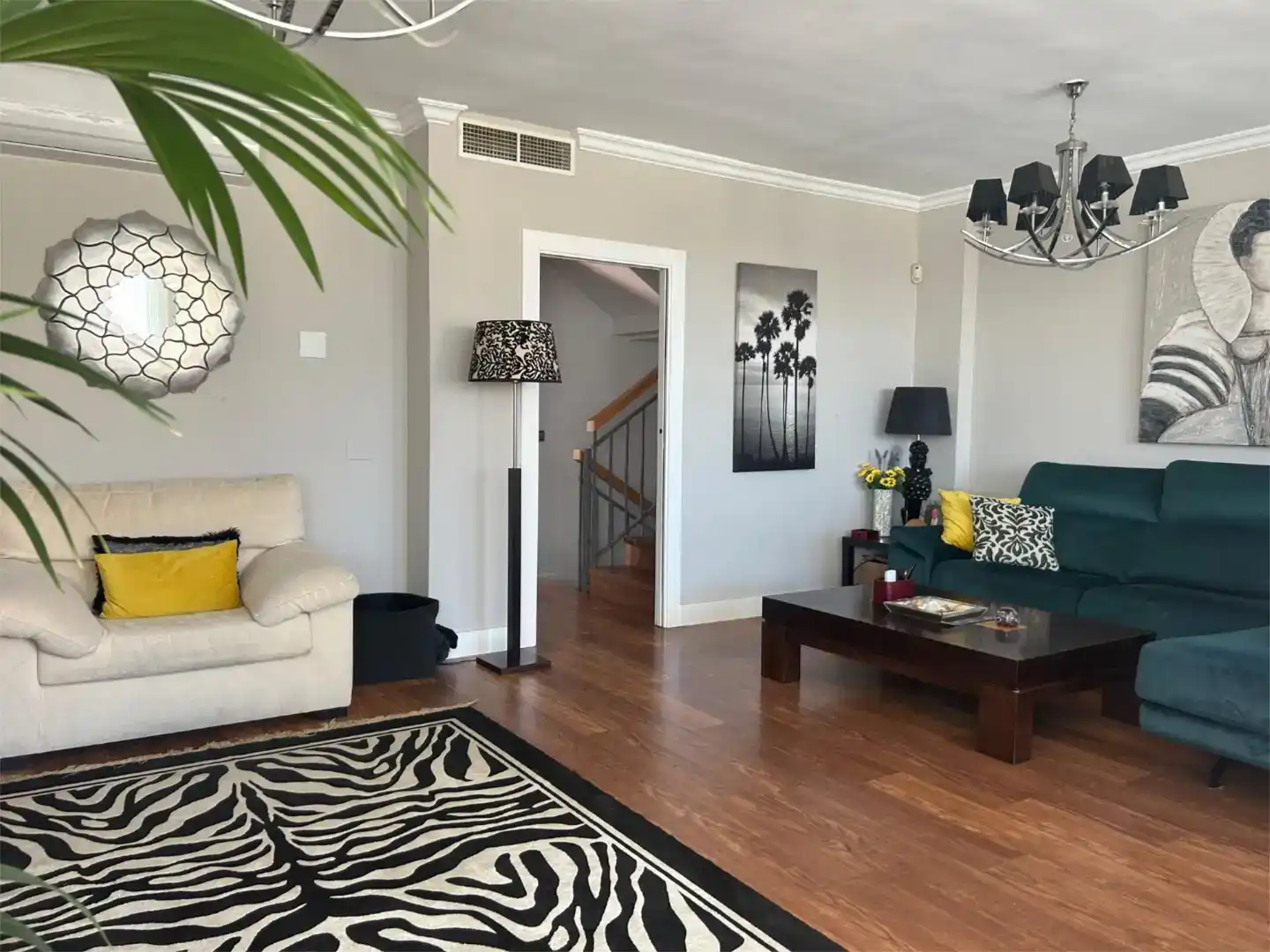 Sala de estar de Piso en venta en Málaga con Aire acondicionado, Jardín privado y Parquet
