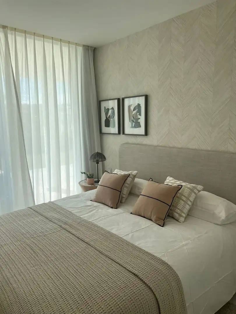 Bedroom of Apartments for rent in Estepona  with Air Conditioner, Parquet flooring and Terrace