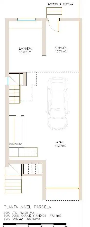 Parking de Casa adosada en venta en Chiva con Aire acondicionado, Calefacción y Terraza