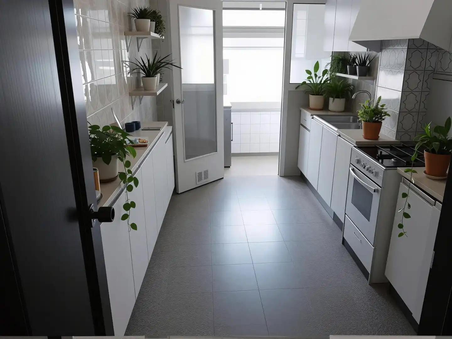 Kitchen of Flat for sale in Girona  with Heating, Terrace and Alarm