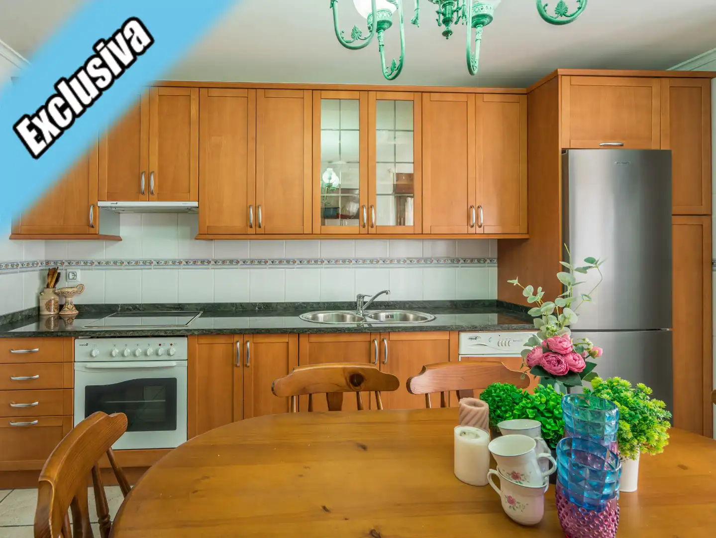 Cocina de Dúplex en venta en Santoña con Calefacción, Parquet y Terraza