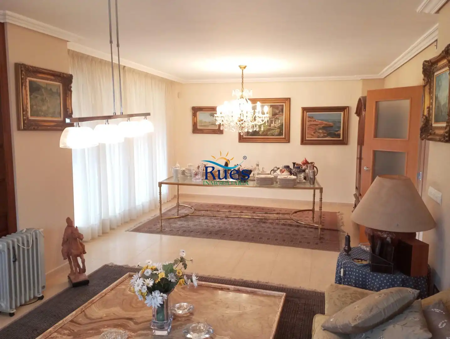 Sala de estar de Casa o chalet en venta en Oropesa del Mar / Orpesa con Aire acondicionado, Calefacción y Jardín privado