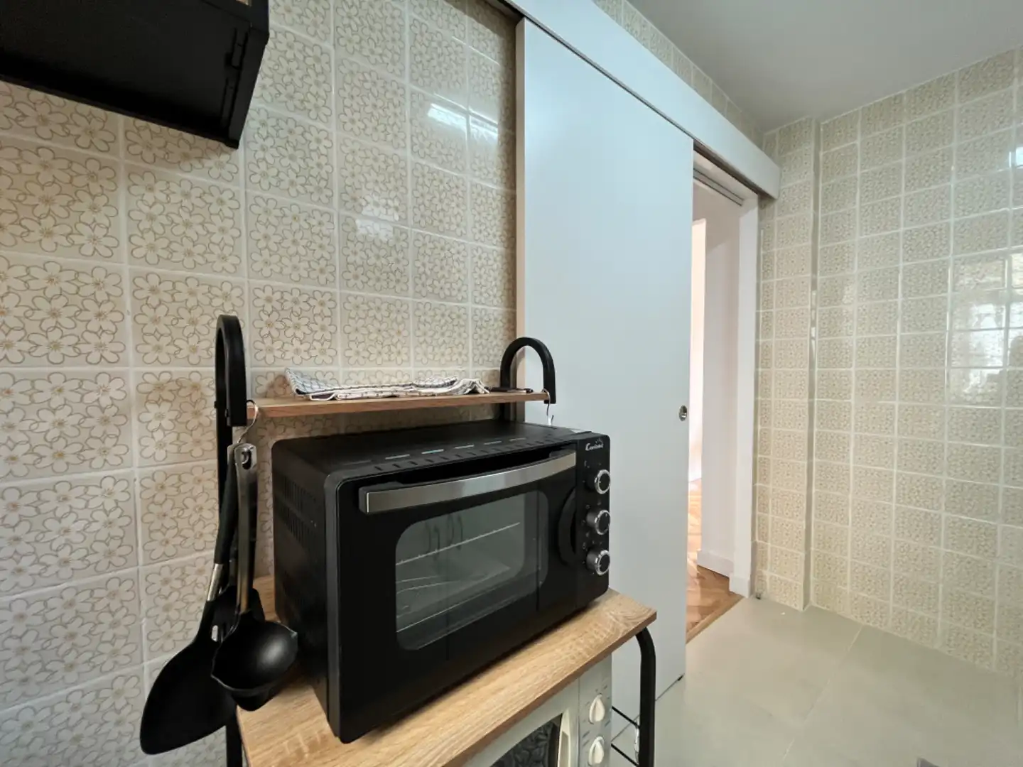 Küche von Wohnung zur untervermieten in Madrid mit Klimaanlage, Terrasse und Möbliert