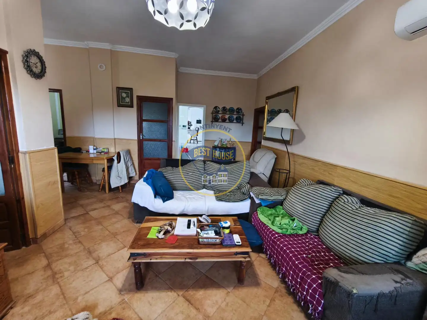 Sala d'estar de Casa o xalet en venda en Aielo de Malferit amb Aire condicionat