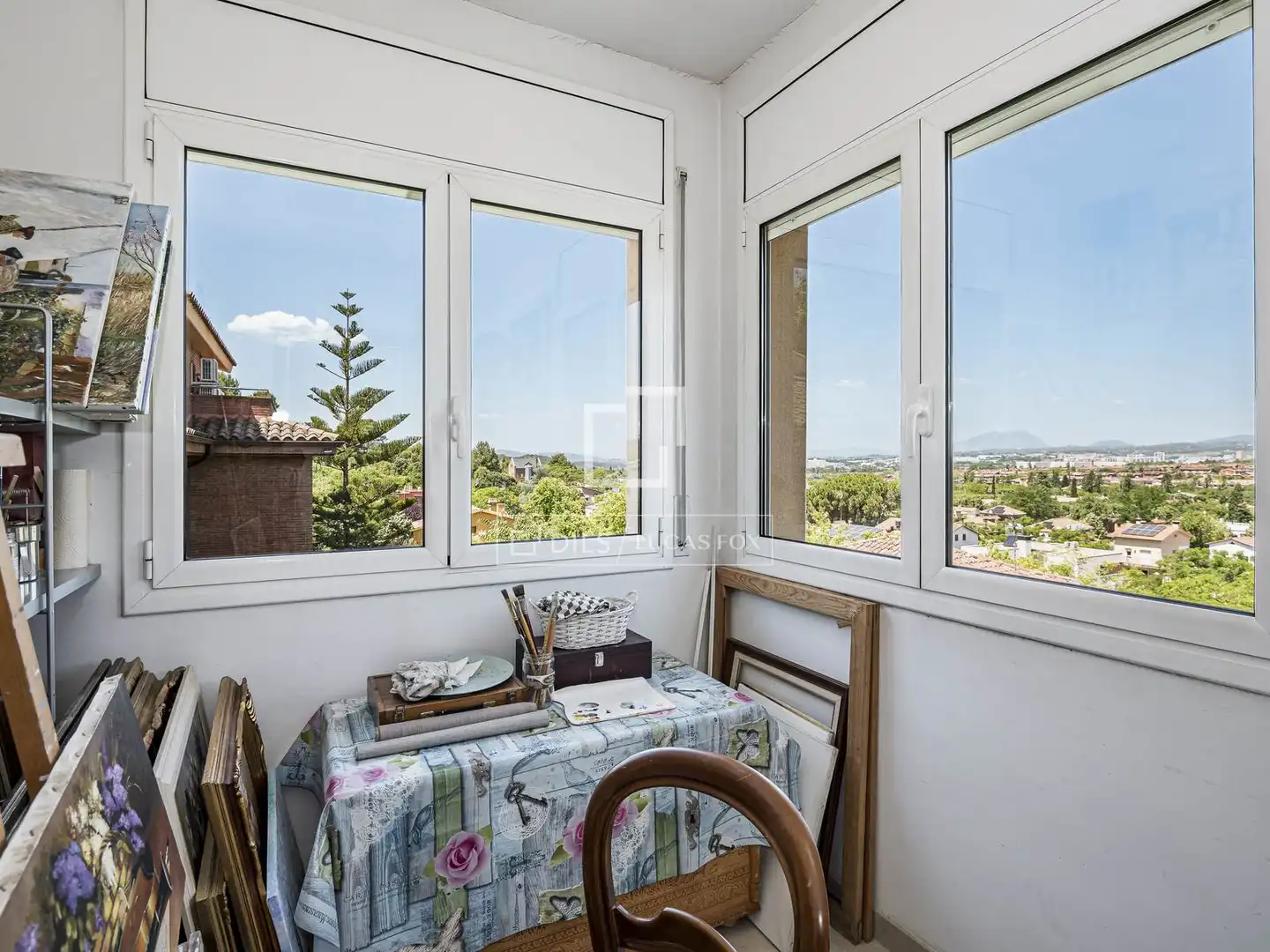 Terrassa de Casa o xalet en venda en Sant Cugat del Vallès amb Aire condicionat, Calefacció i Jardí privat